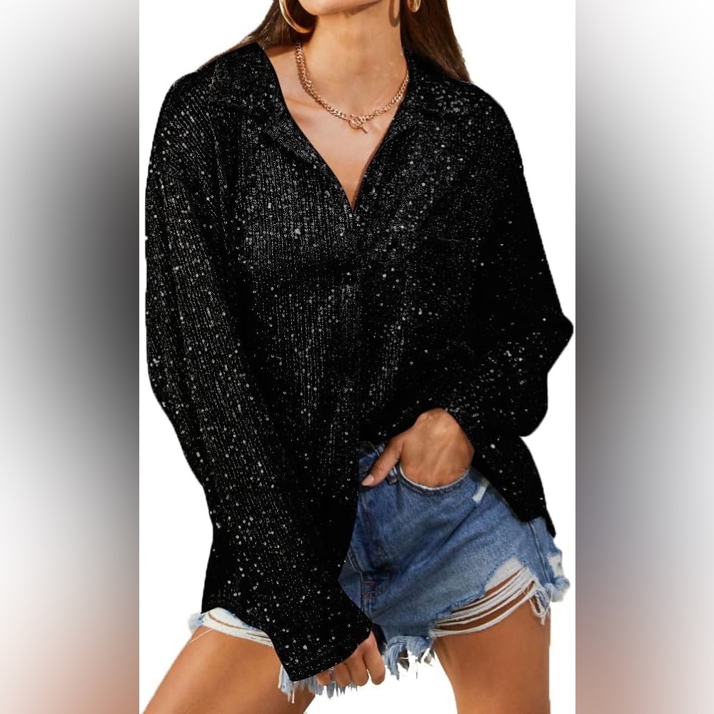 black blouse brand catherine malandrino size SP TOTALLY NEW